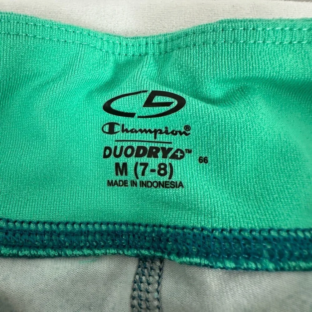 C9 by Champion Duodry Girls' Leggings M (7-8) Blue & Green Patterned Activewear